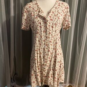 Vintage 90’s grunge coquette ditsy floral mini dress